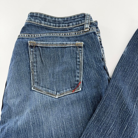 Banana Republic Bootcut Jeans Vintage Women 14L Blue Dark Wash Denim Boot Leg - Picture 4 of 11